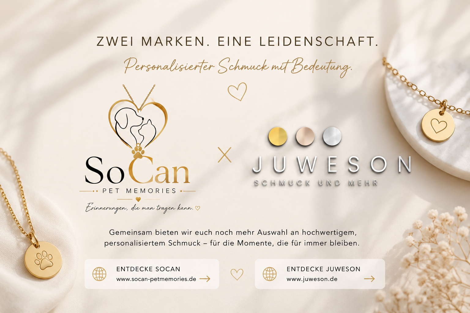 Gemeinsam stärker: SoCan Jewelry & Juweson starten eine besondere Zusammenarbeit