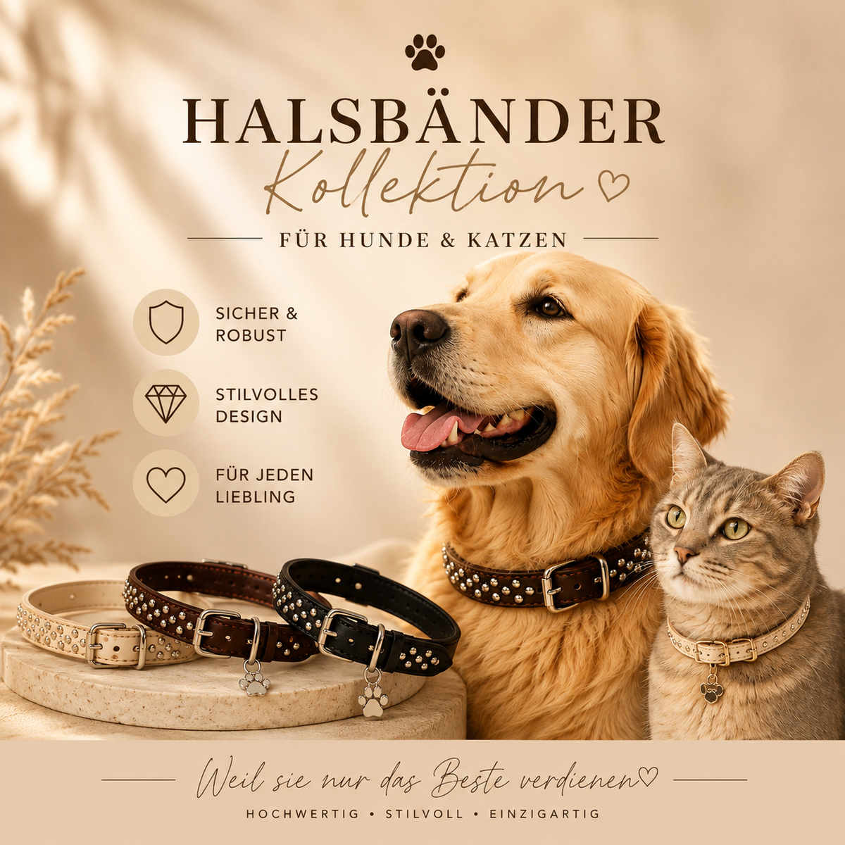 Halsbänder für Hunde & Katzen