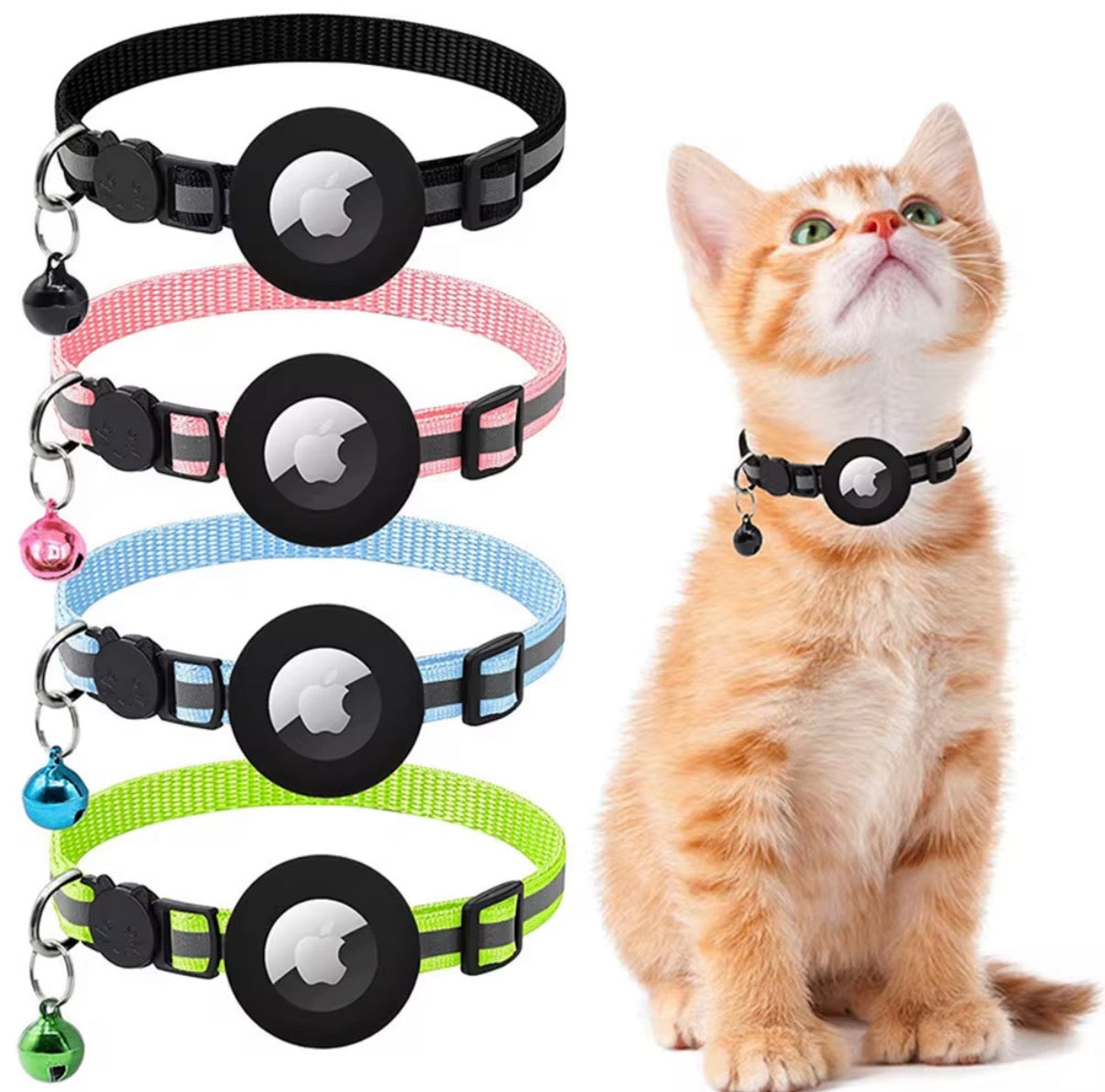 🐱 AirTag Katzenhalsband mit Sicherheitsverschluss