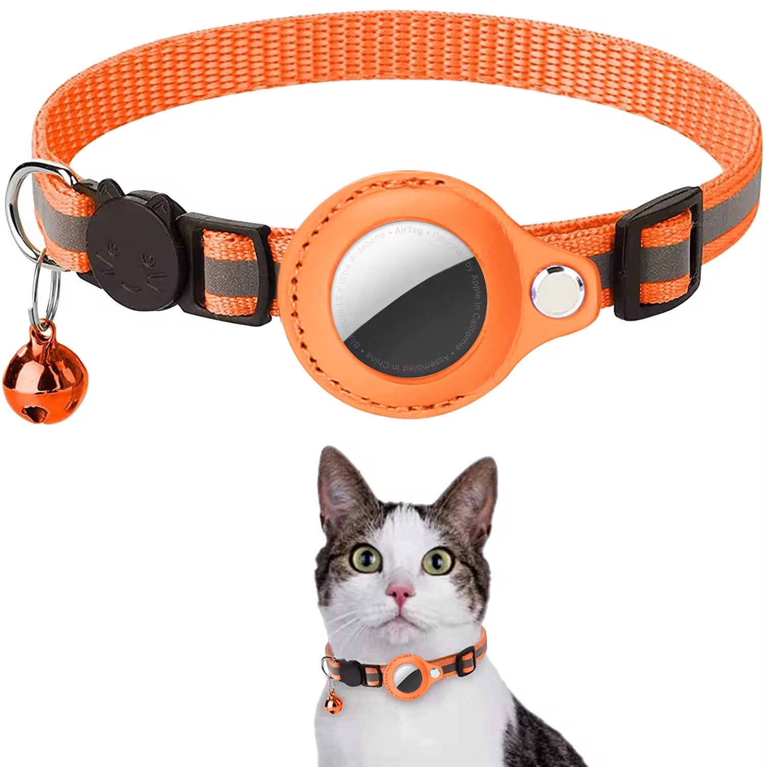 🐱 AirTag Katzenhalsband mit Sicherheitsverschluss