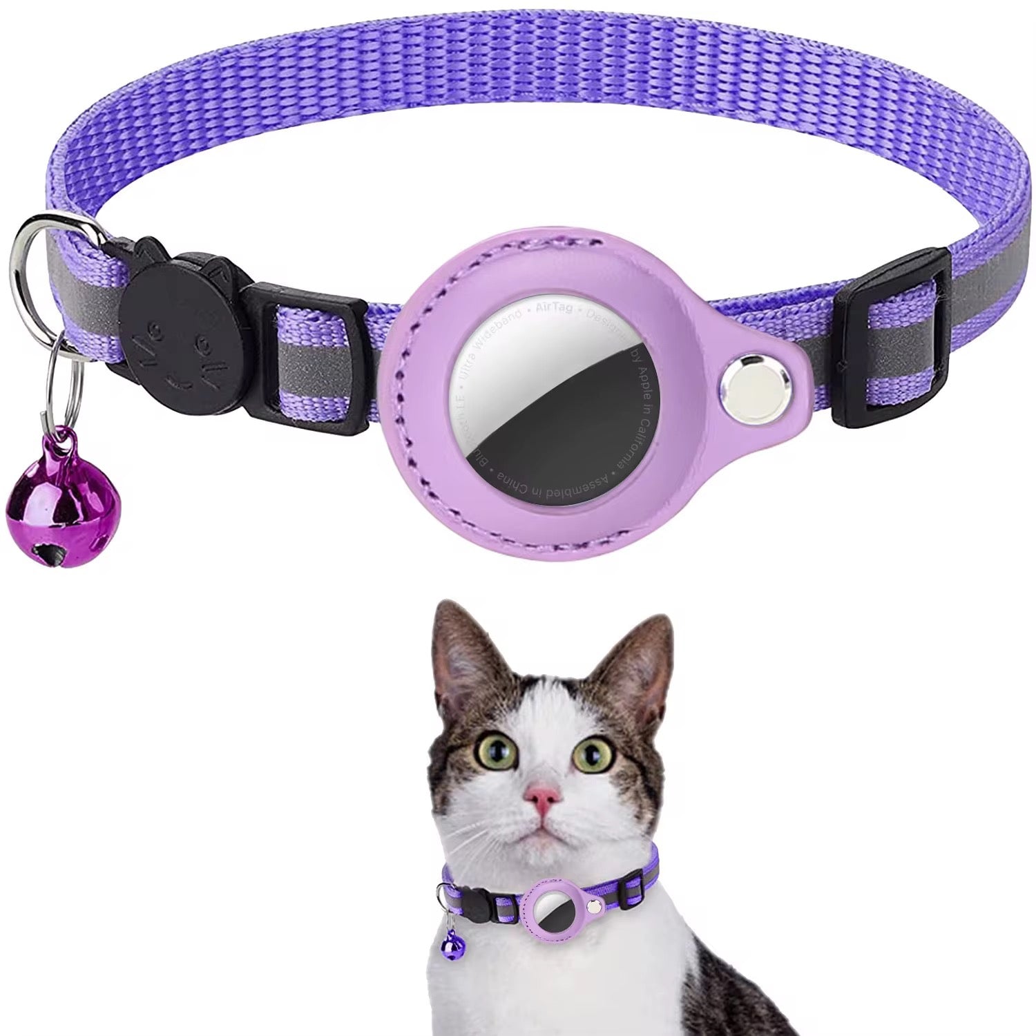 🐱 AirTag Katzenhalsband mit Sicherheitsverschluss