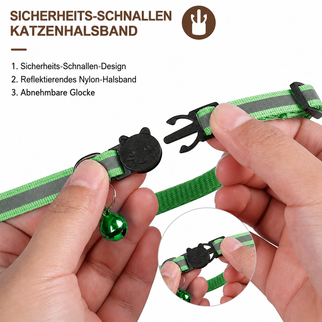 🐱 AirTag Katzenhalsband mit Sicherheitsverschluss