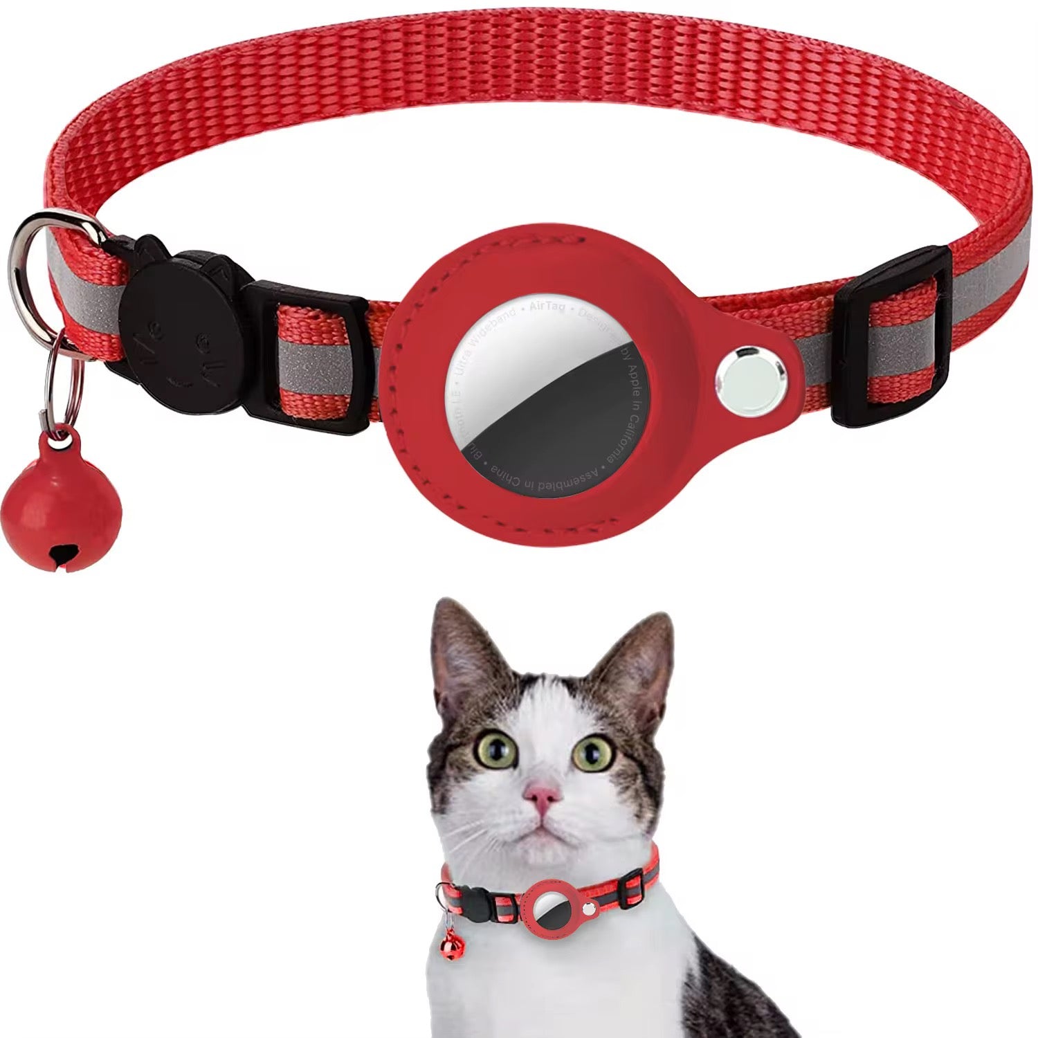 🐱 AirTag Katzenhalsband mit Sicherheitsverschluss