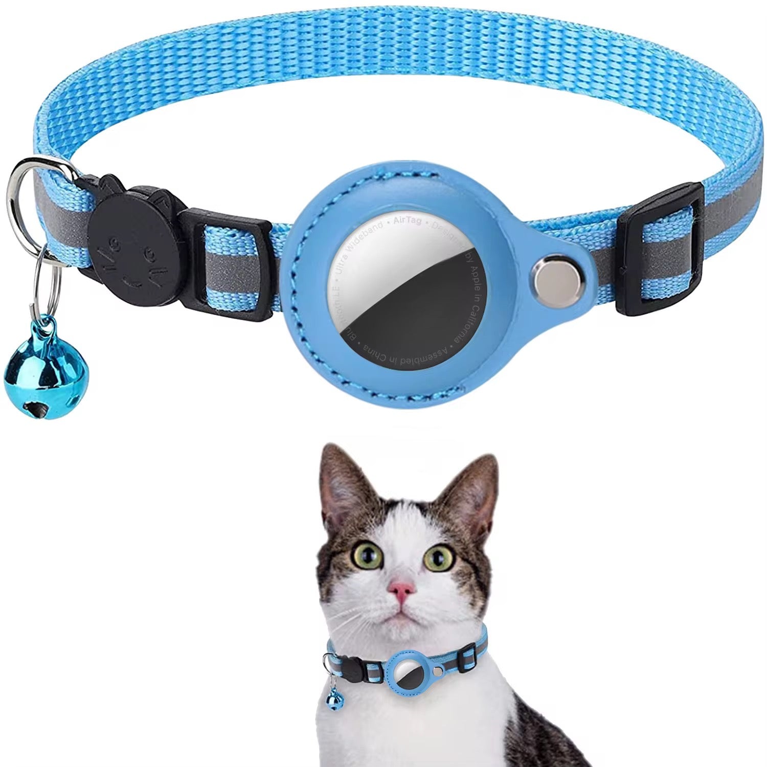 🐱 AirTag Katzenhalsband mit Sicherheitsverschluss