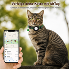🐱 AirTag Katzenhalsband mit Sicherheitsverschluss