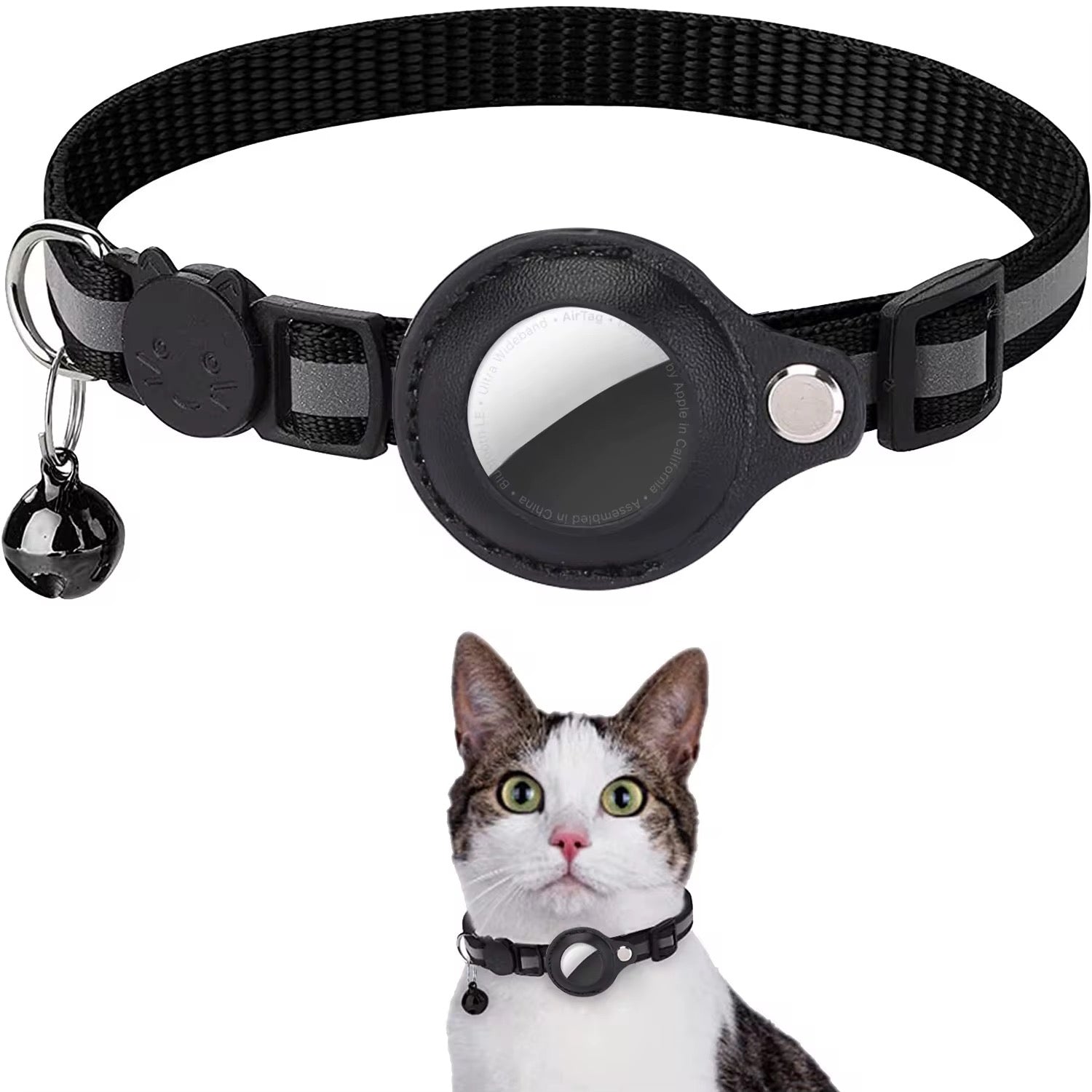 🐱 AirTag Katzenhalsband mit Sicherheitsverschluss