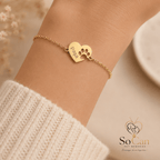 Pfotenarmband 925 Sterling Silber – Ein Herz voller Erinnerungen