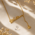 Personalisierte Namenskette mit Pfotenanhänger – 925 Sterling Silber