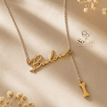 Personalisierte Namenskette mit Anhänger – 925 Sterling Silber