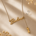 Personalisierte Namenskette mit Anhänger – 925 Sterling Silber
