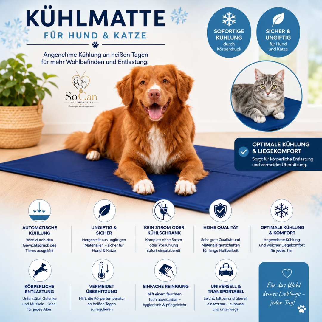 Pet-Star Kühlmatte für Katzen und Hunde