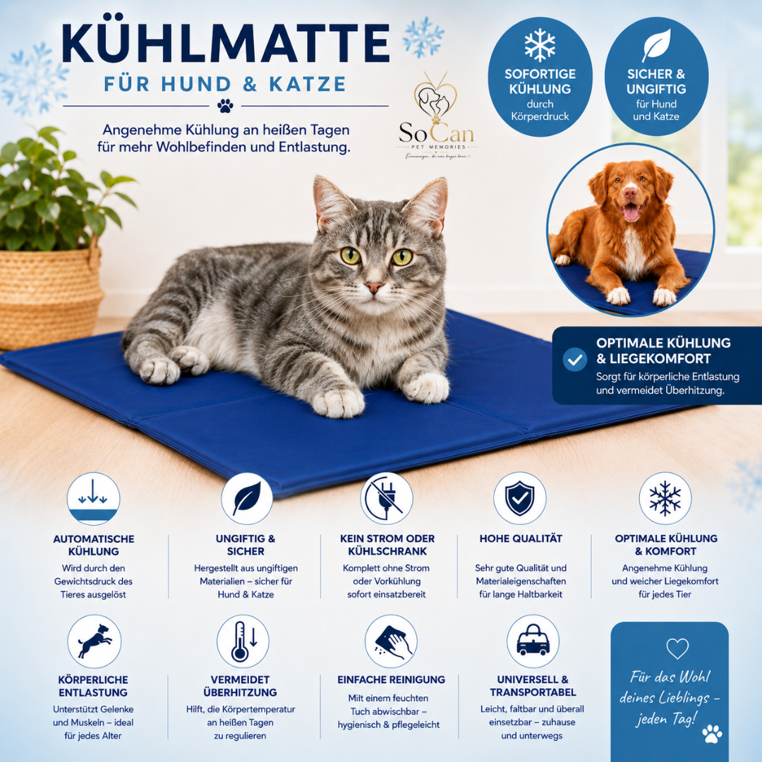 Pet-Star Kühlmatte für Katzen und Hunde