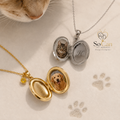 Medaillon Halskette mit Foto aus 925 Sterling Silber – Dein Haustier für immer ganz nah ❤️🐾