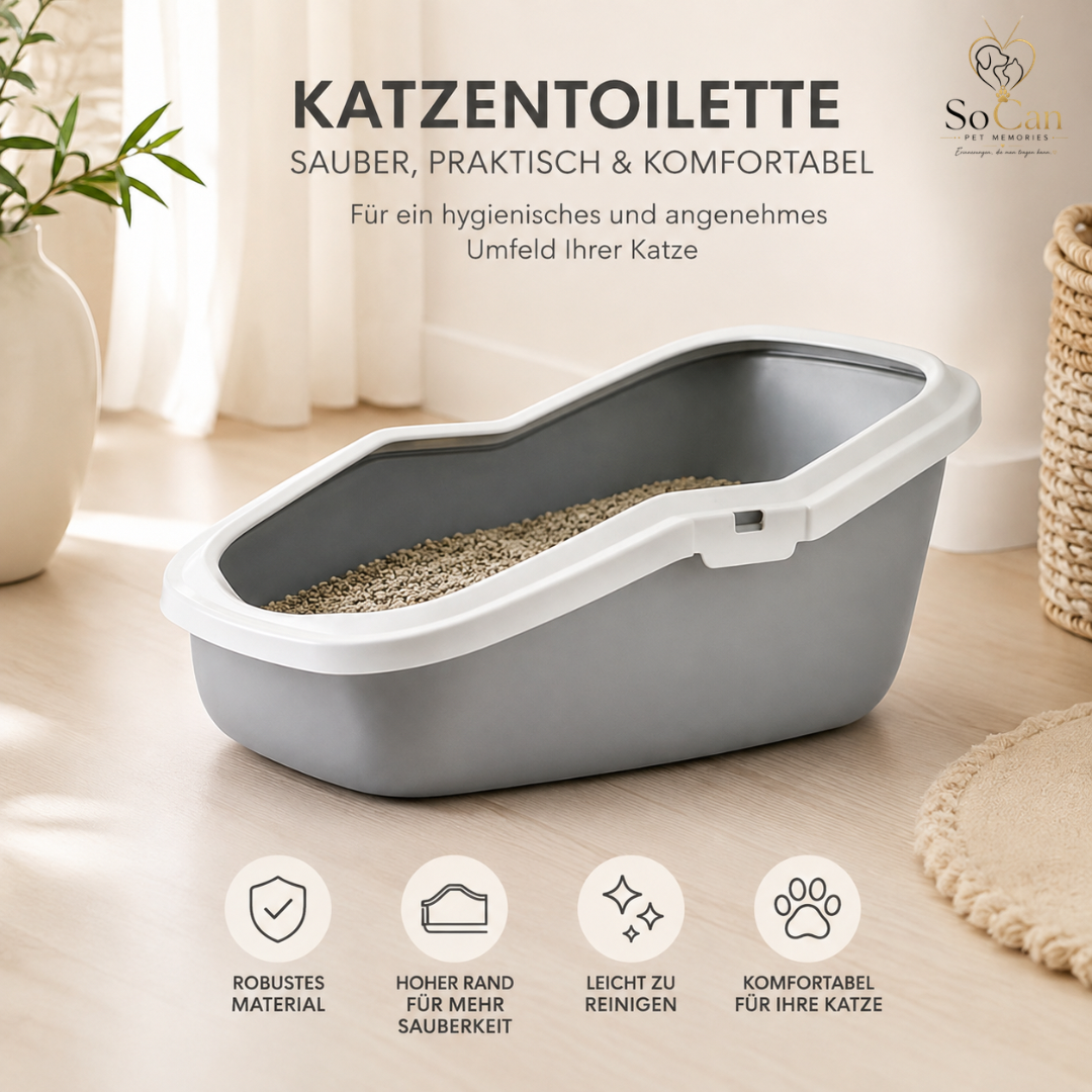 Savic Katzentoilette Aseo - grau/weiß